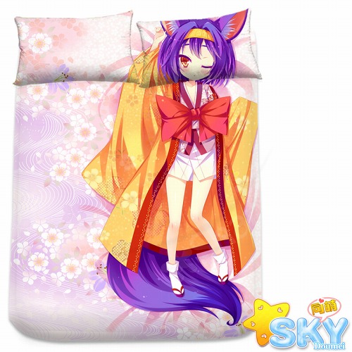 描き下ろし添い寝シーツ♪ノーゲーム・ノーライフ 　 シングル フィットタイプシーツ&ピローケースセット/アニメ/200X100cmの通販は 6,159円