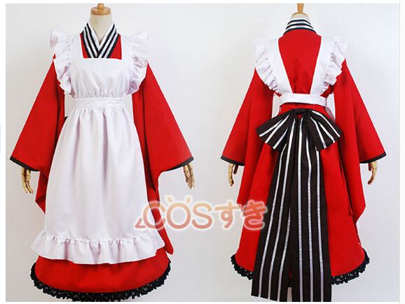 送料無料 繰繰れ! コックリさん タマ メイド 日常 服 イベント パーティー 変装 仮装  コスプレ衣装 高品質 新品 Cosplay アニメ