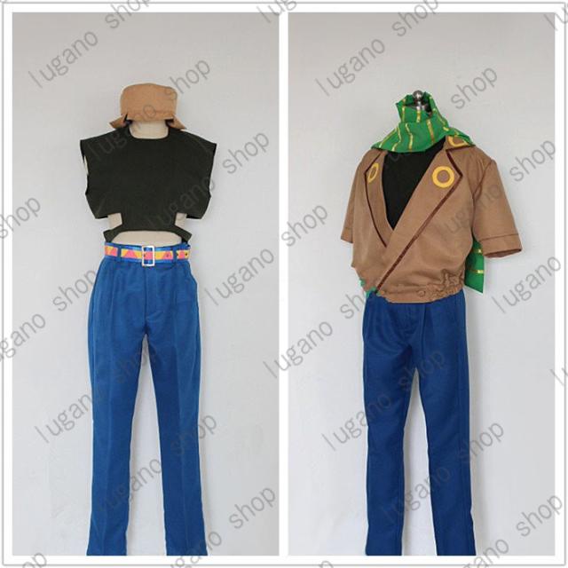 ジョジョの奇妙な冒険 ジョゼフ．ジョースター + 風 コスプレ衣装 完全