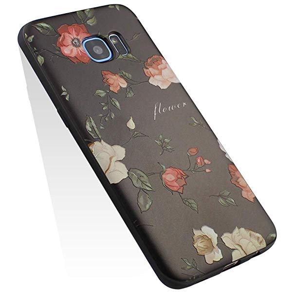 Galaxy S6 Edge ケース ギャラクシーs6エッジカバー シリコン かわいい キャラクター 花柄 耐衝撃 Tpu 浮き彫り ストラップホー の通販はau Pay マーケット ロールショップ