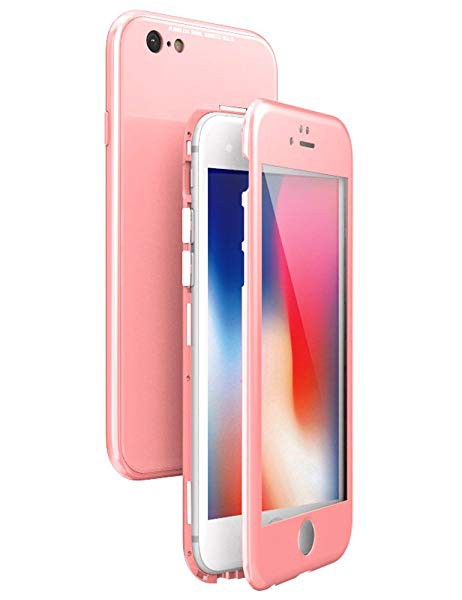 アイフォン6プラス ケース マグネット式 薄型 Iphone 6s Plus ハードケース 強化ガラス背面板 ガラスフィルム付き 全面保護 耐 の通販はau Pay マーケット ロールショップ