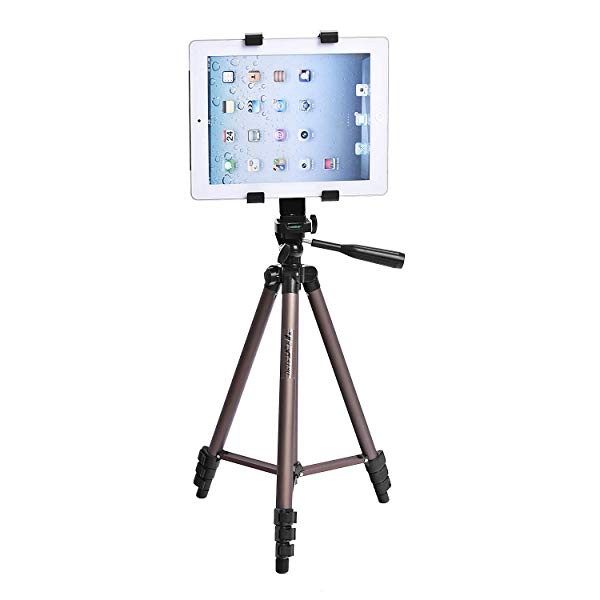 ipadスタンド 三脚式 タブレットスタンド iPad iPad mini iPad2 固定用スタンド125cm 伸縮式 軽量 3階段 三脚 高さ調節可  スマの通販はau PAY マーケット - ロールショップ