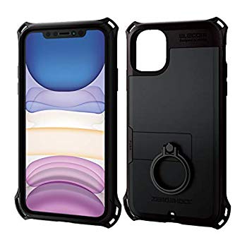 iPhone 11 ケース ZEROSHOCK 衝撃吸収 落下時 衝撃 本体 守る リング ブラック PM-A19CZERORBK ... エレコムの通販は