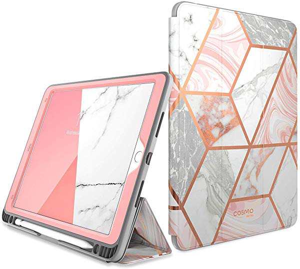 iPad Air3 10.5 ケース New 2019 [iPad Pro 10.5 2017 兼用]アイパッド スタンド式 フロントフィルム付属 Apple Pencilペアリン の通販は