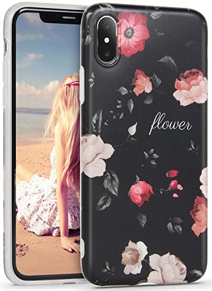 Iphone X ケース かわいい おしゃれ 花柄 薔薇 衝撃 ソフト ブランド Tpu 人気 アイフォンxケース の通販はau Pay マーケット Nogistic