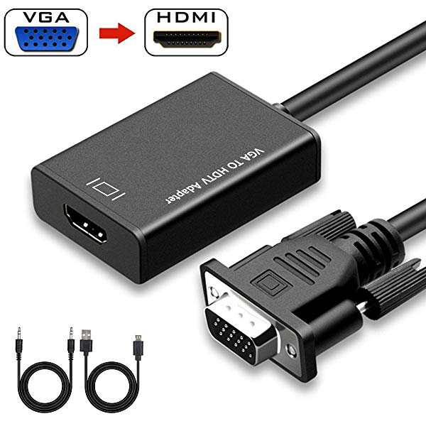 Vga Hdmi 変換 アダプタ Vga Hdmi 音声出力 変換 ケーブル 高解像度 音声転送 1080p対応 Tv Pcノートパソコン用の通販はau Pay マーケット Lavett