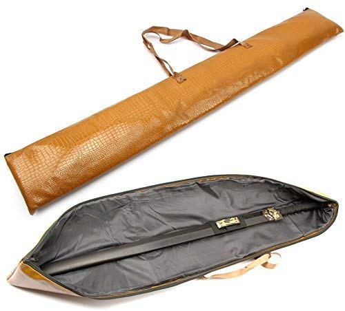 ユニセックス レザー製刀袋剣袋竹刀模造刀日本刀木刀防具袋剣道収納保護持ち運び ブラウン ブラウン の通販はau Pay マーケット Kaga Lab Au Pay マーケット店