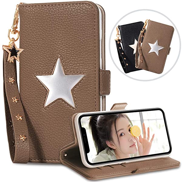 Iphone Xr ケース 手帳型 人気の スマホケース アイフォンxr 携帯ケース Iphone Xr おしゃれ 女性 上品な 星星 ストラップ 携帯 の通販はau Pay マーケット ロールショップ