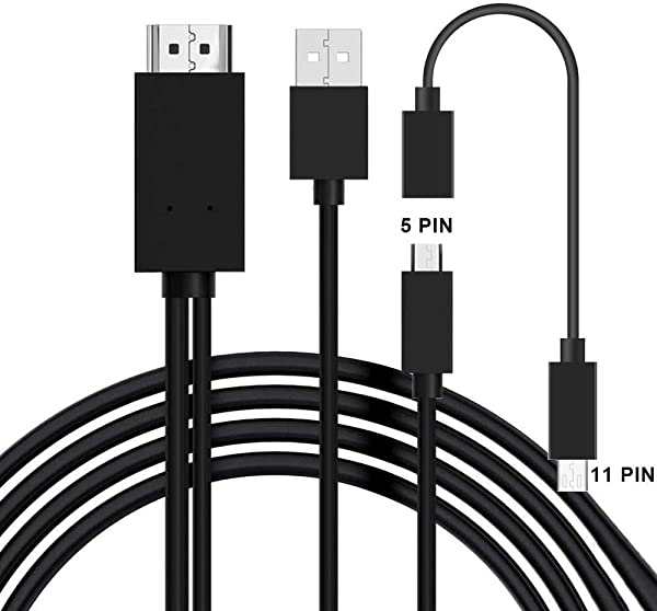 MHL HDMI 変換 ケーブル Micro USB HDMI 変換ケーブル スマホ テレビ 