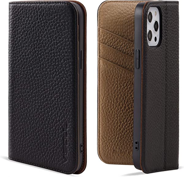 iPhone 12 Pro ケース iPhone 12 ケース 手帳型 本革 レザー 衝撃吸収TPU素材 アイフォン12プロ手帳型ケース マグネット式 カー ... 5,541円