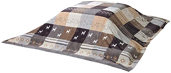 こたつ掛けふとん 上掛け 正方形 シンシア 約210×210?p ブラウン 洗える の通販は