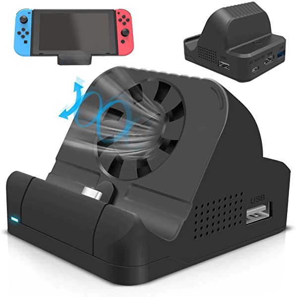 Switchドック 充電スタンド 冷却ファン付き Nintendo Switch 最新システム対応 任天堂スイッチ小型 ミニドック Tvモード テーブ の通販はau Pay マーケット Nogistic