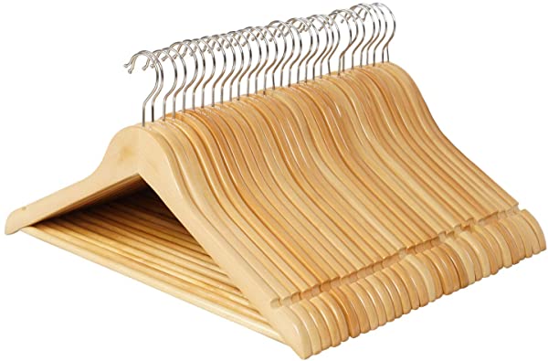 ハンガー セット 木製 スーツ ジャケット用 手作 天然高級木 ナチュラル 30本 ...の通販は