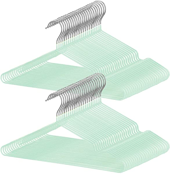 ハンガー すべらない PVC特殊ラバー加工 50本組 セット 洗濯ハンガー 衣類ハンガー 多機能ハンガー 滑り止め 変形にくい 物干し ...の通販は