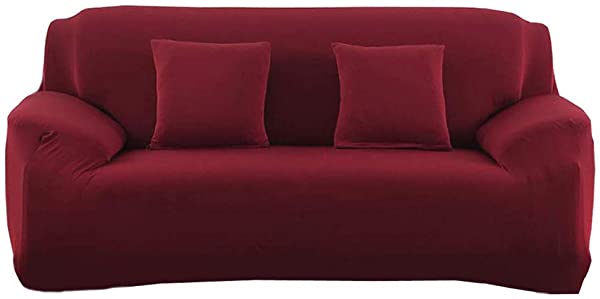 ソファーカバー 3人掛け 肘付き 無地 縦横弾力 ストレッチ フィットタイプ 肘付き 滑り止め 伸縮素材 キズ防止 防塵 ソファー保 ...の通販は 5,017円