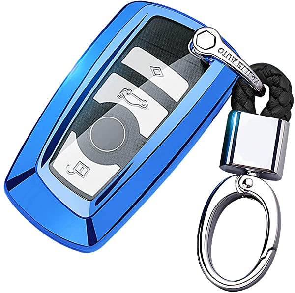 スマートキーケース BMW 車用 キーカバー 高級 TPU 軽量 シリコン キーホルダー 金属光沢 鍵 汚れ 落下 傷防止 BMW 3シリーズ 1 ...の通販は 6,545円
