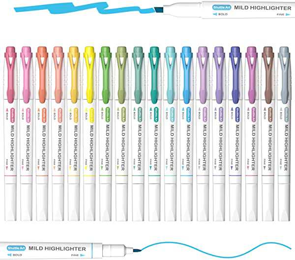 蛍光ペン ラインマーカー 18色セット 水性 パステルカラー ツイン 速乾 カラーペン 暗記用 教科書 カレンダー 手帳にマーキング の通販はau Pay マーケット Lavett
