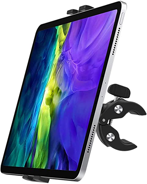 タブレットホルダー トレッドミル取り付け携帯電話マウントタブレットスタンド ３６０度回転可能 滑り止め スピンバイクハンドル...の通販は