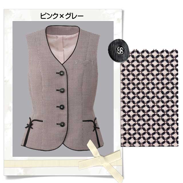 事務服 制服 フォーク ヌーヴォ ベスト FV30599 FOLK nuovo_2