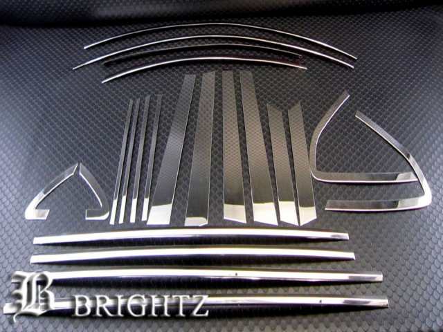 BRIGHTZ インプレッサXV GP7 超鏡面ステンレスメッキピラー ウィンドウモール セット 22PC ドア アッパー フレーム  WIN−SET−005｜au PAY マーケット