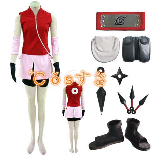 NARUTO ナルト春野サクラ二代目 全セットCOS 高品質 新品 変装 仮装 イベントコスチューム cosplay衣装 の通販は