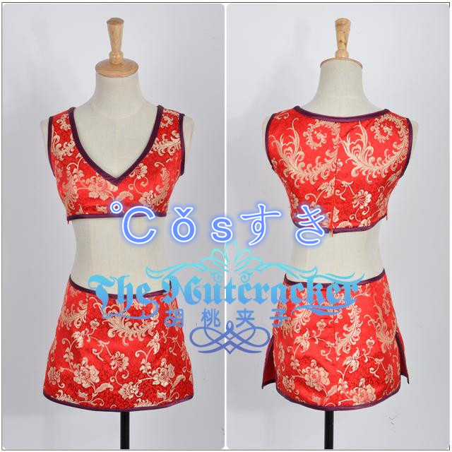 食戟のソーマ 水戸 郁魅 みと いくみ チャイナドレス コスプレ衣装 COS 高品質 新品 Cosplay アニメ コスチューム