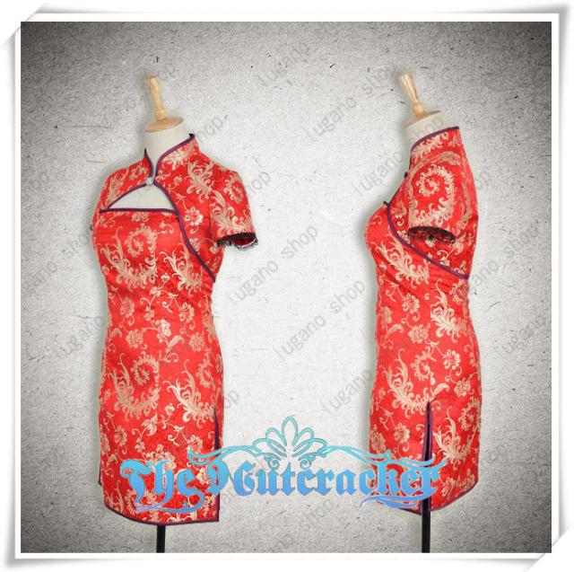 食戟のソーマ   薙切 えりな（なきり えりな）  チャイナドレス  風 コスプレ衣装 完全オーダーメイドも対応可能