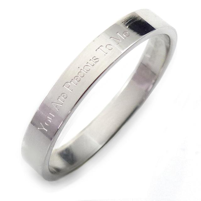 刻印リング 細め 17号 ステンレスリング ペアリング ピンキーリング メンズ レディース ペア 指輪 Sr5 の通販はau Pay マーケット アクセ天国topへ 送料無料 合計3980円以上で送料無料