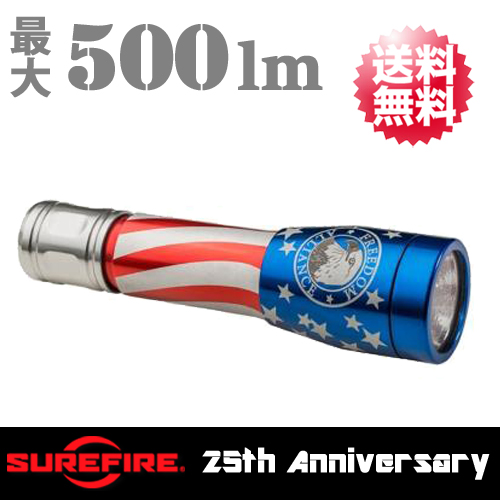 SUREFIRE(シュアファイア) 25周年限定モデル Freedom Alliance 25th Anniversary 明るさ500ルーメン SUREFIRE-FA ggw725x Amazon | 【国内正規品】 SUREFIRE(シュアファイア) 25周年限定