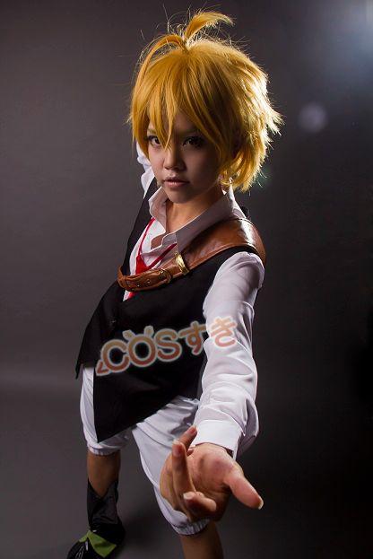 七つの大罪 The Seven Deadly Sins Meliodas Dragon's Sin of Wrath 全セット パーティー コスプレ衣装 新品 Cosplay_2