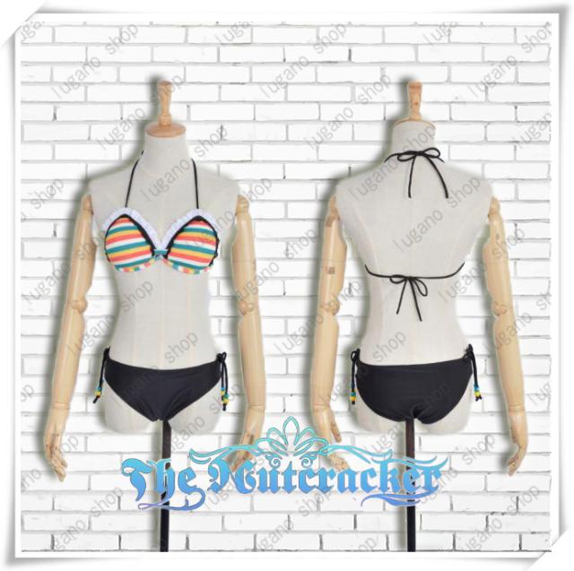 Love Live!ラブライブ!　 星空 凛  ビキニシリーズ  風 コスプレ水着 3点セット 夏 ビーチ海 Love Live!ラブライブ! 星空 凛 ビキニシリーズ 風 コスプレ水着 3点