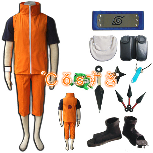 NARUTO ナルト うずまき コスプレ衣装 全部セット イベント パーティー 変装 仮装 COS 高品質 新品 Cosplay アニメ コスチューム