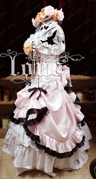 黒執事 シエル&middot;ファントムハイヴハイン 舞踏会の女装 風 コスプレ衣装 完全オーダーメイドも対応可能 黒執事 シエル·ファントムハイヴハイン 舞踏会の女装 風 コスプレ衣装