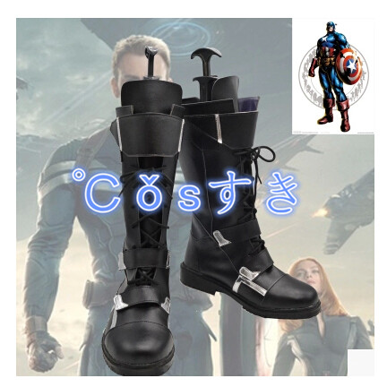 Captain America キャプテンアメリカ James Buchanan Barnes コスプレブーツ 靴 コスプレシューズ イベント ハロウイン パーティー 仮装の通販は