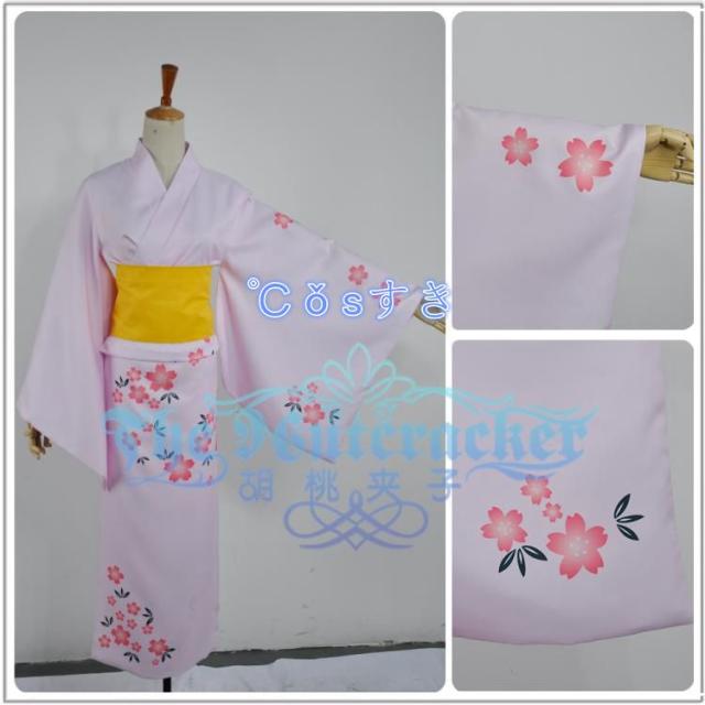 コスプレ衣装 魔法少女まどか☆マギカ 鹿目まどか風 浴衣 COS 高品質 新品 コスチューム cosplay衣装_3