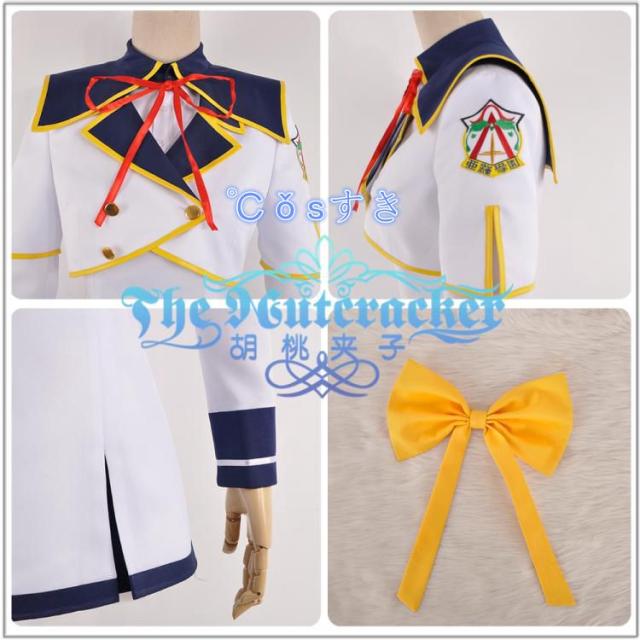 聖剣使いの禁呪詠唱 せいけんつかいのワールドブレイク 嵐城 五月 制服 コスプレ衣装 COS 高品質 新品 コスチューム  cosplay衣装_3