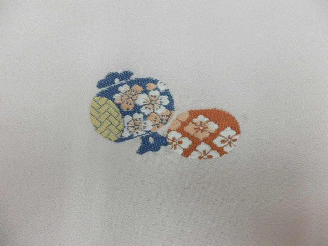 京都/西陣/名古屋◇正絹西陣名古屋帯◇薄いピンク地 小槌柄no7