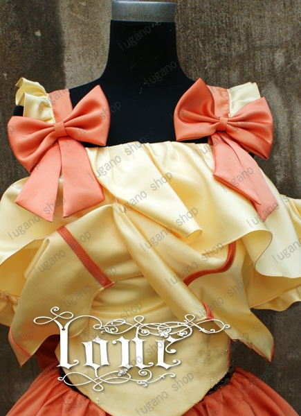 マクロスシリーズ(Macross Series)  Lynn Minmay(リン&middot;ミンメイ) 風 コスプレ衣装+ウィッグセット　ハロウィン　　コスチューム マクロスシリーズ(Macross Series) Lynn Minmay(リン·ミンメイ) 風