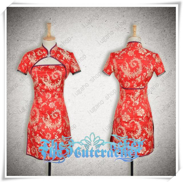 食戟のソーマ   薙切 えりな（なきり えりな）  チャイナドレス  風 コスプレ衣装 完全オーダーメイドも対応可能