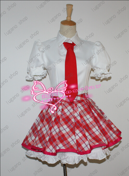 アイカツ！アイドルカツドウ！ 星宮いちご 風 衣装+ウイッグ+靴フル