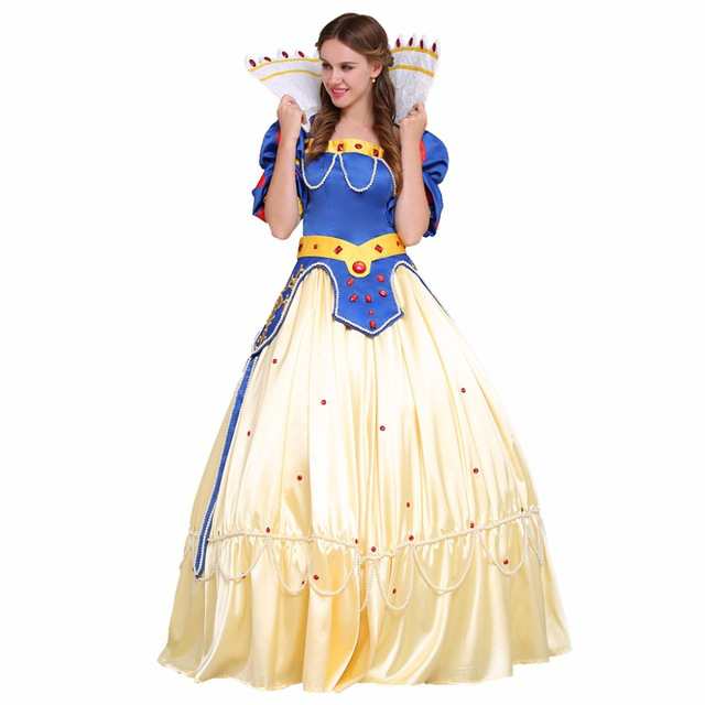 高品質 高級コスプレ衣装 ハロウィン ディズニー 風 プリンセス オーダーメイド ドレス 白雪姫 タイプ Princess Snow White  Dress｜au PAY マーケット
