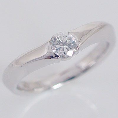 指輪 リング プラチナ ダイヤモンド  pt900  0.383ct 鑑定書付