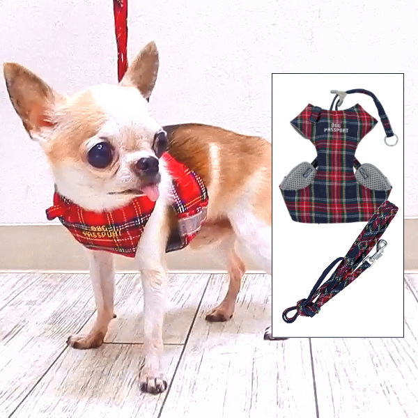 チワワ 胴輪 スーパーハーネス リード タータンチェック チワワ 小型犬 胴輪 ハーネス 犬 ペット ホールド さんぽ 首輪 散歩 ベスト の通販はau Pay マーケット チワワ専門店skipdog