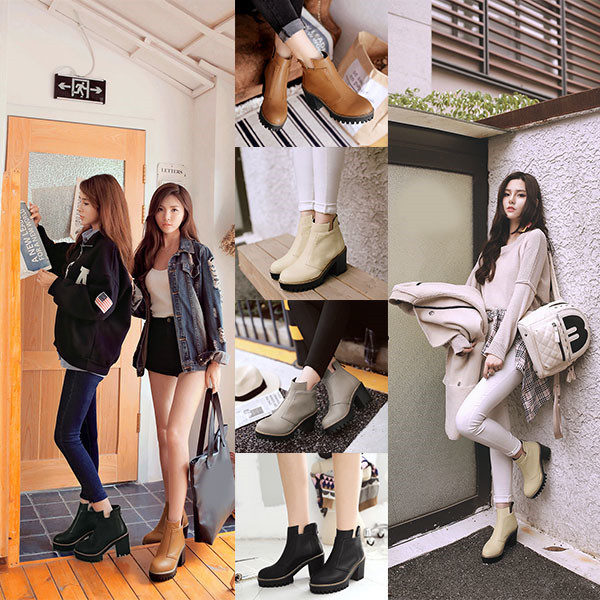 厚底 ショート ブーツ 厚底 ブーツ 厚底シューズ ブーツ 厚底 小さいサイズ靴 大きいサイズ 靴 レディース 26cm ブーツ チャンキーヒールの通販はau Pay マーケット ヨシコ商事