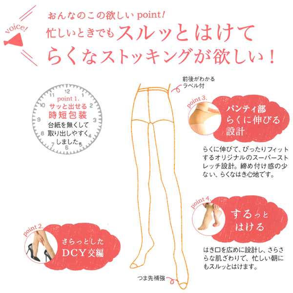 Leg Beauty Cd型パッケージ スルッとはける 3足組 パンティストッキング パンスト パンティーストッキング Gunze グンゼ ストッキング レの通販はau Pay マーケット モテ下着aupayマーケット店