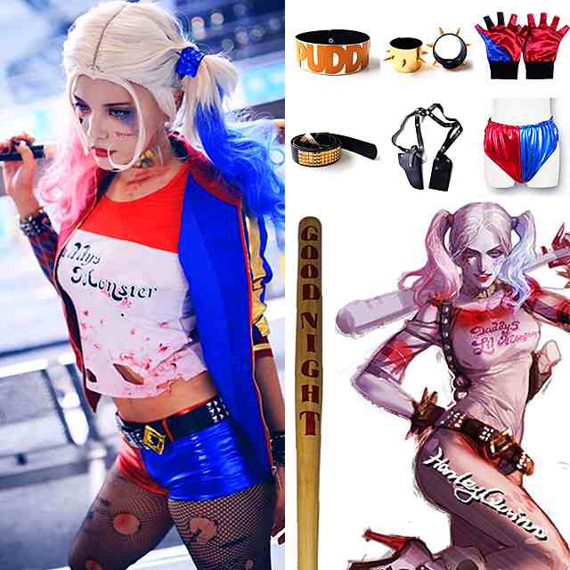 即納 ハーレイ クイン コスプレ Suicide Squad コスチューム ハロウィン Halloween ハーレイクイン 衣装 10点セット キャラクターの通販はau Pay マーケット 土日祝も即日発送 Fleur フルール