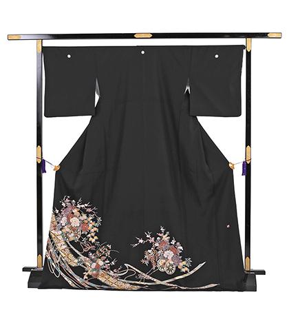 往復送料無料 2泊3日 レンタル 黒留袖 No.031-0080-L