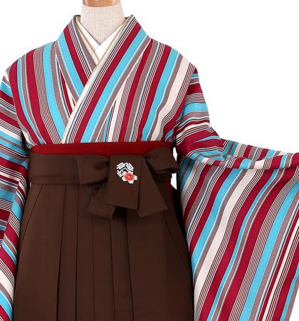 往復送料無料 全部揃って安心 大学 高校 小学生  2泊3日 卒業式袴 レンタル セット 水色地 No.055-0100