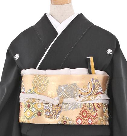 往復送料無料 2泊3日 レンタル 黒留袖 No.031-0440-Mサイズ