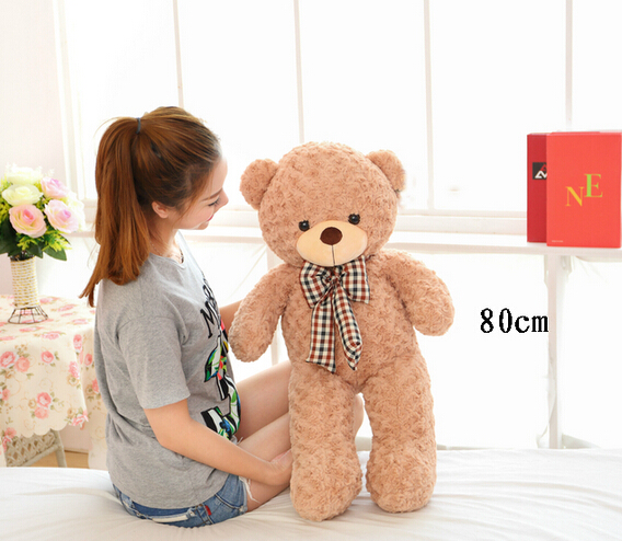 ぬいぐるみ 特大 くま テディベア 可愛い熊 動物 大きい くまぬいぐるみ 熊縫い包み クマ抱き枕80cmの通販はau Pay マーケット タカヤマ商事